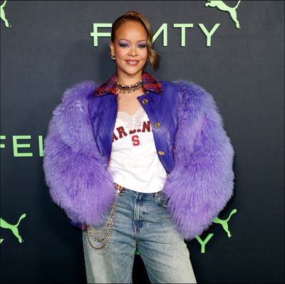 Rihanna's Fenty Launch Party Outfit Featured Lots of '90s Throwback Details