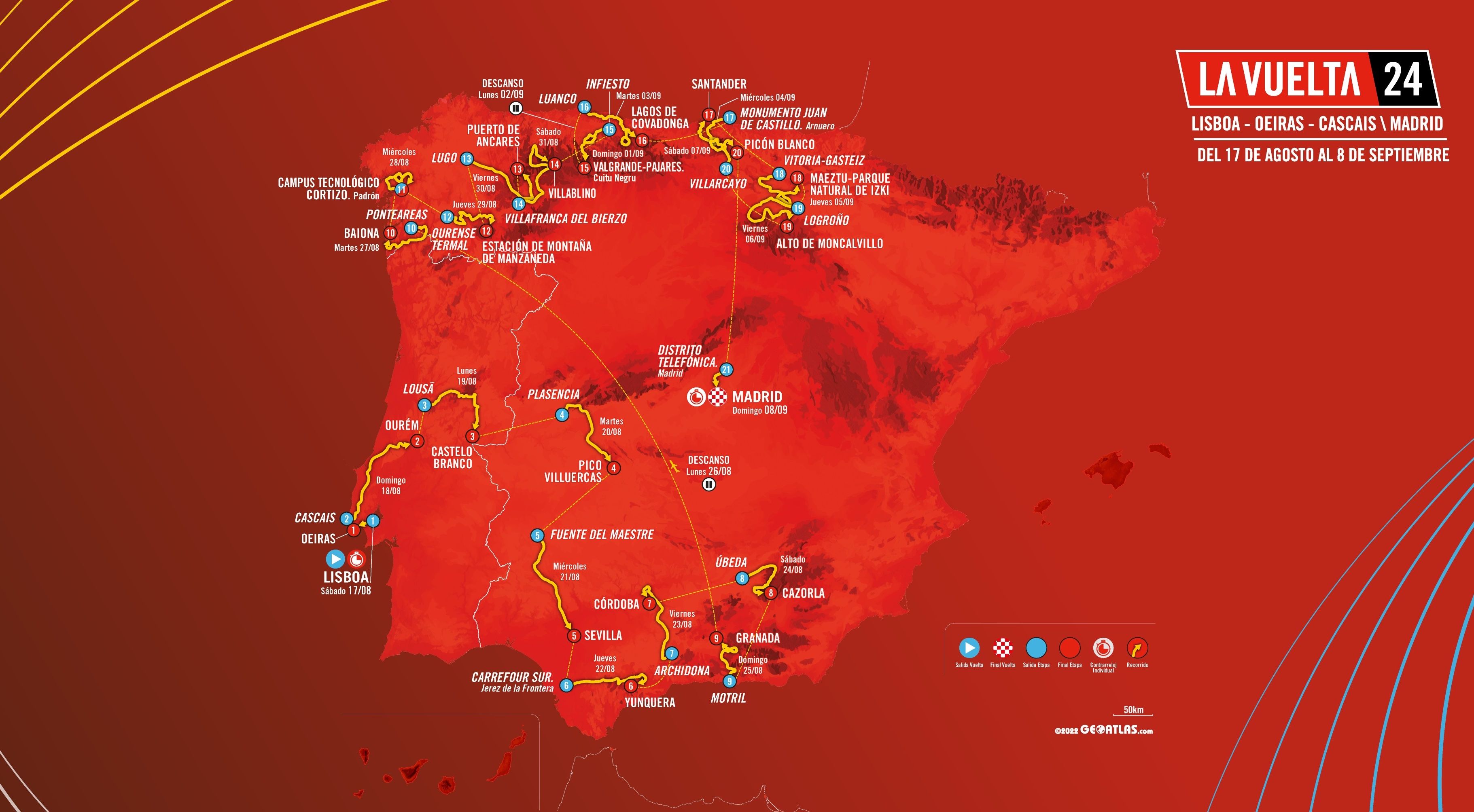 Vuelta a España 2024 route revealed showcasing Lagos…