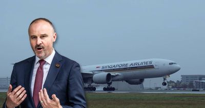 What needs to happen for Singapore Airlines to return to Canberra