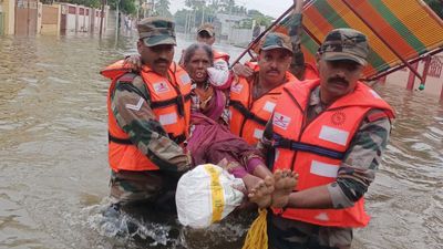 T.N. Rains | Madras Regimental Centre personnel mobilised for relief efforts in Thoothukudi