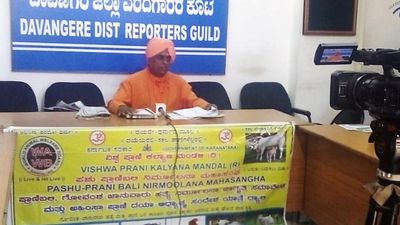 Swamiji thanks admn., police for preventing animal sacrifice in Devikeri