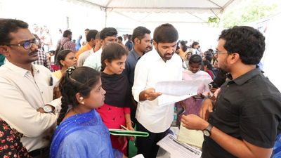 Thousands receive offer letters at rural job mela in Chandragiri