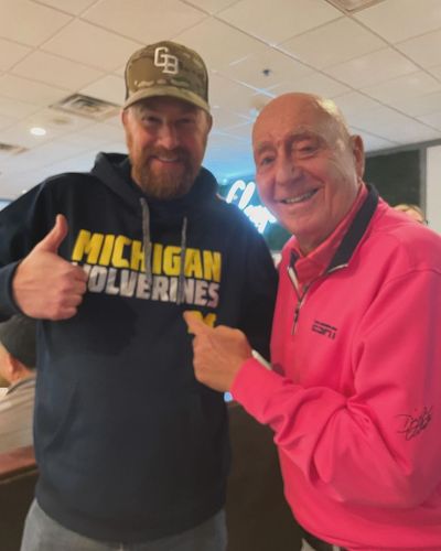 Dick Vitale's Stylish Confidence and Charisma at Michelangelo Restaurant