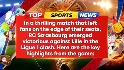 Strasbourg stuns Lille with thrilling 2-1 victory, securing Ligue 1 win