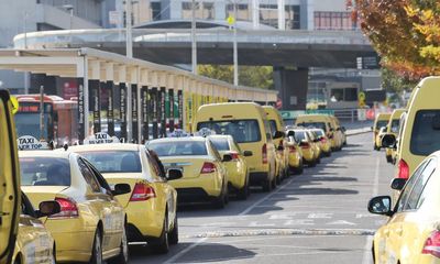 ‘They’re doing the wrong thing’: accessible taxi drivers at Melbourne airport filmed refusing service to wheelchair user