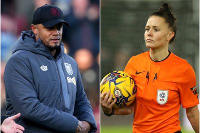 Burnley boss Vincent Kompany welcomes Rebecca Welch appointment for Fulham clash