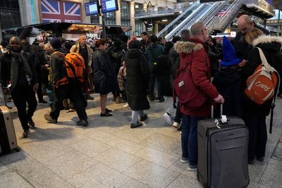 A wildcat strike shuts down English Channel rail services, causing misery for Christmas travelers