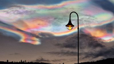 Extremely rare 'rainbow clouds' light up Arctic skies for 3 days in a row