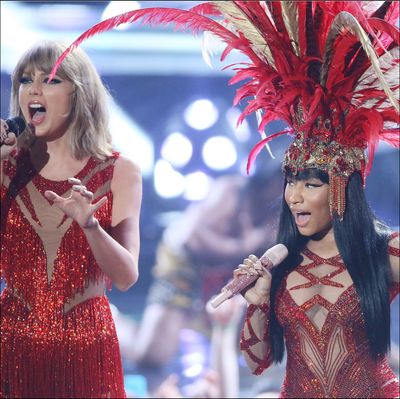 Nicki Minaj Is Apparently a Swiftie, and Would Collaborate With Taylor Swift “In a Heartbeat”