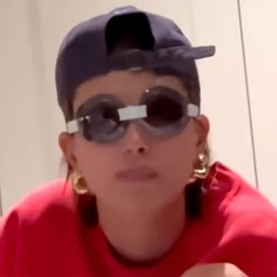 No, Hailey Bieber Is Not Making a Fashion Statement with These Heavy-Duty Shades She Wore in a Recent TikTok