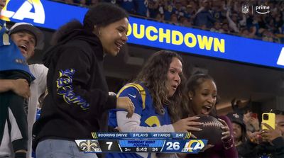 Rams’ Kyren Williams Celebrates TD by Tossing Football to Mom in Heartfelt Moment