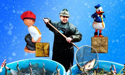 Donald Duck, carp in a bath and squatting statuettes: Christmas quirks across Europe