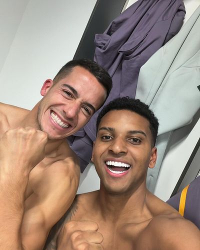 Radiant Friendship: Rodrygo Goes and Friend Spreading Smiles and Style!