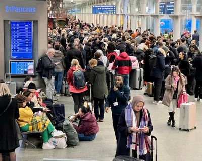 Christmas travel chaos continues after storm Pia and Eurotunnel strike cancel flights and Eurostar trains