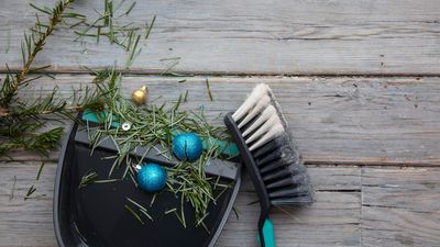 How to clean up Christmas tree pine needles with ease