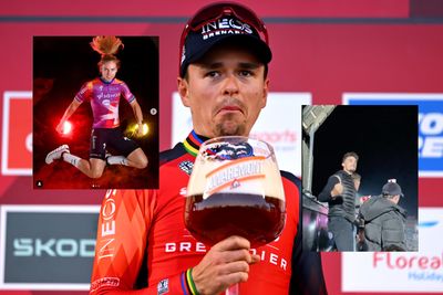 Tweets of the week: Julian Alaphilippe at the football, Lorena Wiebes flips, and Tom Pidcock hates beer