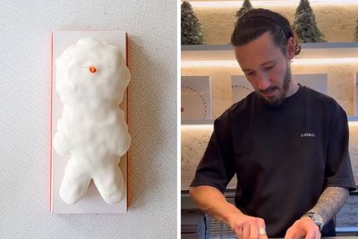 “The Balenciaga Of Pastry”: People Slam French Pastry Chef’s €95 “Snowman” Yule Log