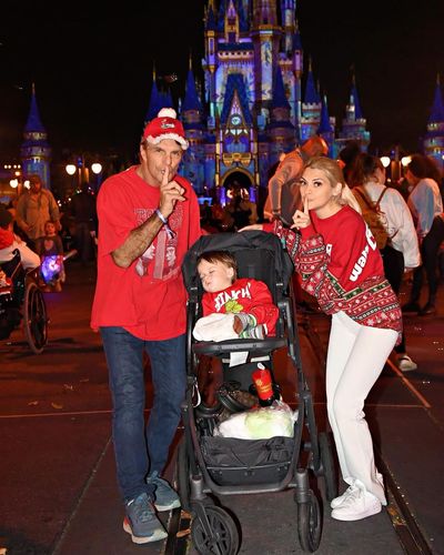 Doug Flutie Enjoys Family Fun at Disneyland's Magic Kingdom