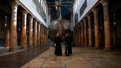 Bethlehem Christmas canceled as war ravages Gaza; activists install symbolic Nativity