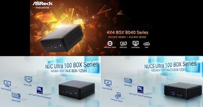 ASRock Industrial 4X4 BOX 8040 and NUC(S) Ultra 100 BOX Series Bring Accelerated AI to Mini-PCs