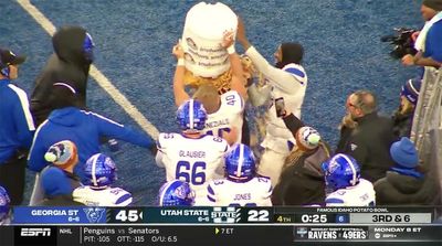 Georgia State Coach Doused in French Fry Bath After Potato Bowl Win
