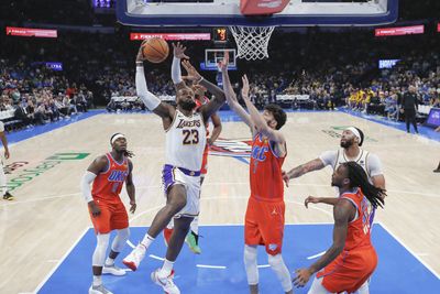 Player grades: Thunder can’t overcome LeBron’s 40 points in 129-120 loss to Lakers