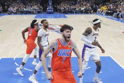 PHOTOS: Best images from Thunder’s 129-120 loss to Lakers