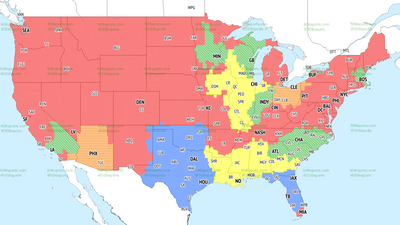 NFL Week 16 TV coverage maps