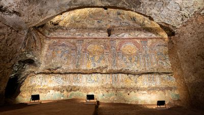 2,300-year-old shell mosaic discovered in luxurious home in Rome