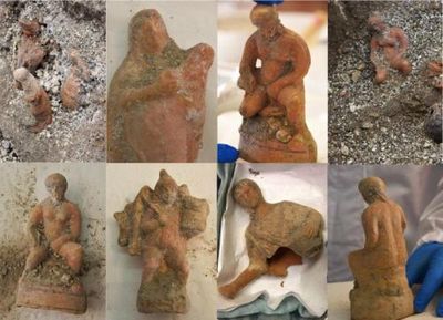 Nativity-style statuettes found at Pompeii said to suggest pagan ritual