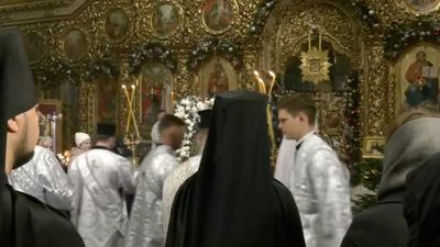 Watch live: Kyiv Orthodox cathedral hosts Christmas Eve service in December for first time in over 100 years