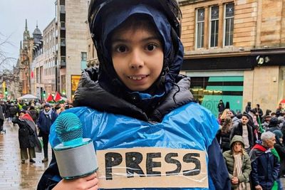 Praise for nine-year-old in Glasgow honouring work of journalists in Gaza