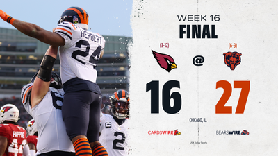 Bears 27, Cardinals 16: Khalil Herbert, Justin Fields run over Arizona in Week 16 win