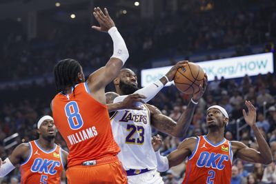 LeBron James talks about OKC Thunder following Lakers’ 129-120 win