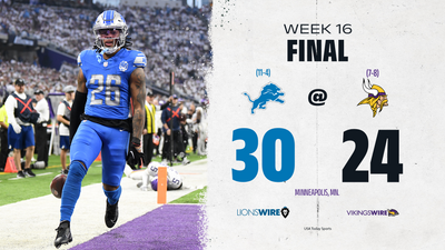 Quick takeaways from the Lions harrowing road win over the Vikings