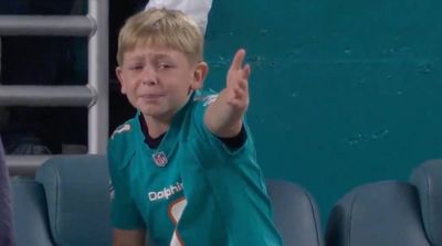 Young Dolphins Fan Was in Utter Disbelief Over Red Zone Penalty vs. Cowboys