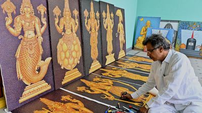 A fitting tribute with dots to the ‘Dasavatharam’