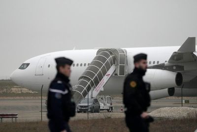 A plane stuck for days in France for a human trafficking investigation is leaving for India