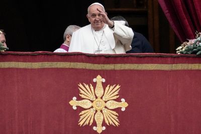 Pope Francis blasts the weapons industry as he makes a Christmas appeal for peace in the world