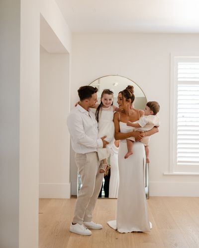 The Serene Whiteout: Kayla Itsines and Family's Snowy Symphony