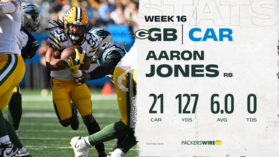 Packers RB Aaron Jones gets game ball after rushing for season-high 127 yards vs. Panthers