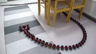 This Motorized Lego Snake With 200 Wheels Will Make Your Holiday Extra Creepy