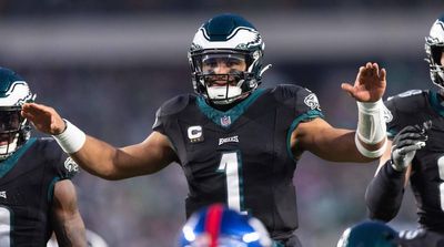 Eagles’ Jalen Hurts Makes NFL History With Rushing Touchdown vs. Giants