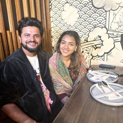 Suresh Raina and Wife Embrace Joy in Artistic Photoshoot