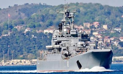 Russia-Ukraine war: Moscow confirms large warship hit in Crimean port – as it happened