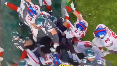 Jason Kelce Had Such a Heated Moment With Giants After an Eagles TD, and Fans Loved It