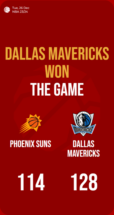 Mavericks dominate Suns in high-scoring showdown, clinching a thrilling victory!
