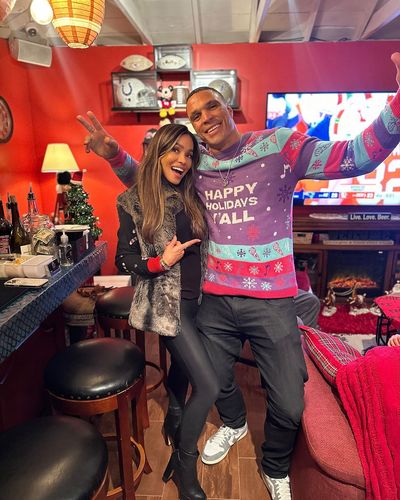 Tony Gonzalez and wife share a Christmas greeting with fans