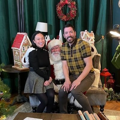 Drew Scott and Family Embrace Festive Spirit with Santa Claus