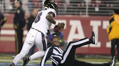 Lamar Jackson Had Classy Message for the Ref Who Tripped Him in End Zone